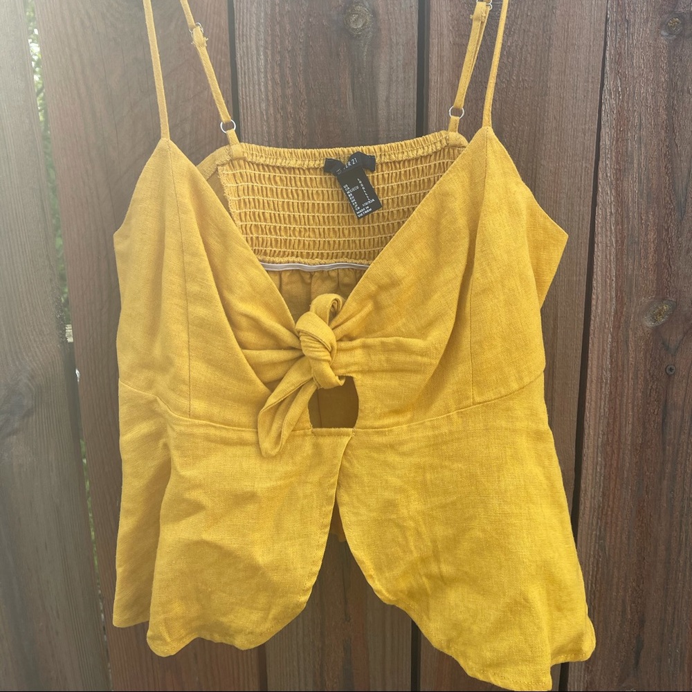 Yellow Tie Tank Top
